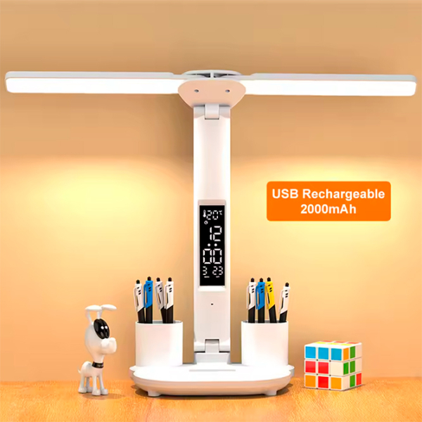 Настольная лампа Desk lamp Double-Headed Multifunction Foldable Белый От сети photo 6
