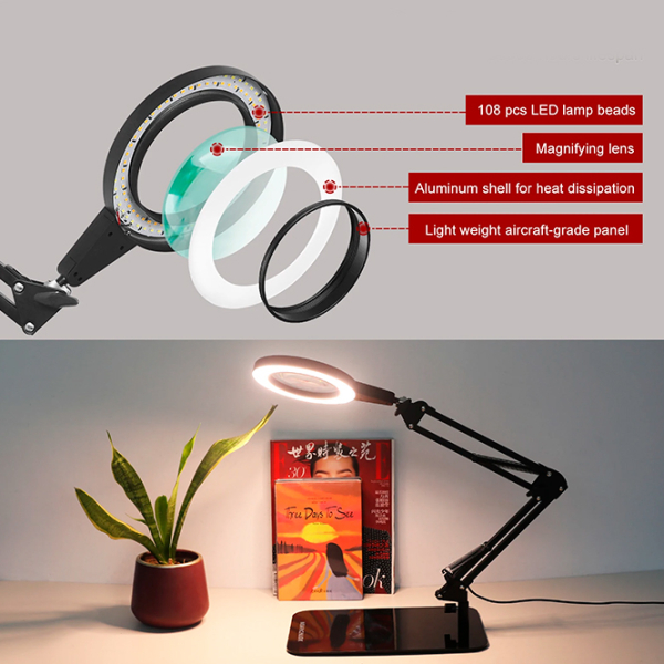 Настольная лампа Desk lamp 5X Magnifying Белый От сети photo 2