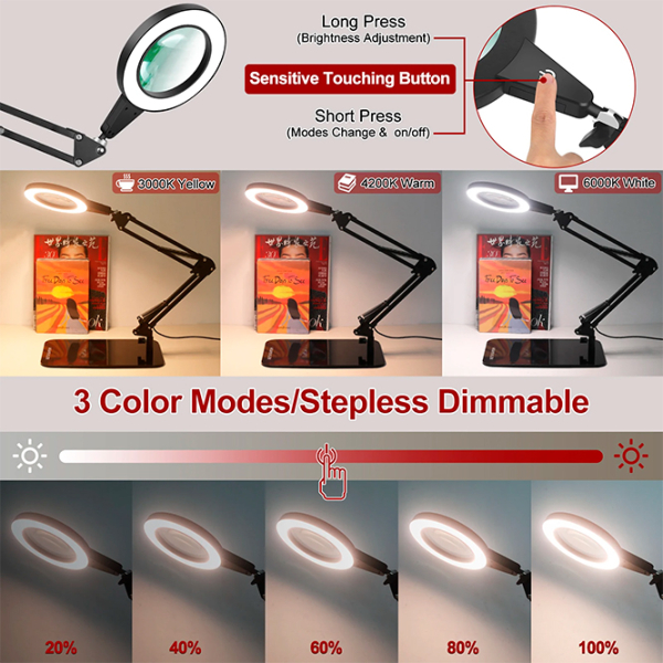 Настольная лампа Desk lamp 5X Magnifying Белый От сети photo 3