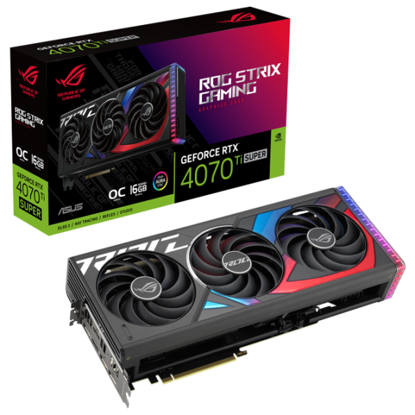 Placă video Asus GeForce RTX 4070 Ti SUPER ROG Strix OC Edition 16 GB PCI Express x16 4.0 photo 8
