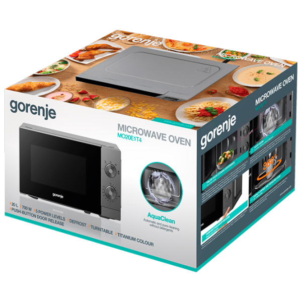 Cuptor cu microunde Gorenje MO20E1T4 Silver , 20l, 700 W photo 7