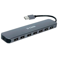 Адаптер Hub D-Link DUB-1370/B2A Серый USB Type-A