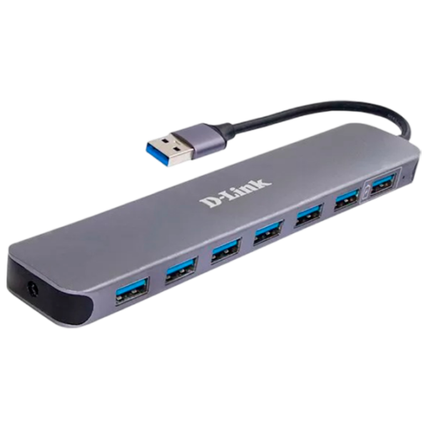 Адаптер Hub D-Link DUB-1370/B1A Серый USB Type-A photo 1