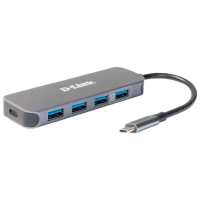 Адаптер Hub D-Link DUB-2340/A1A Серый USB Type-C
