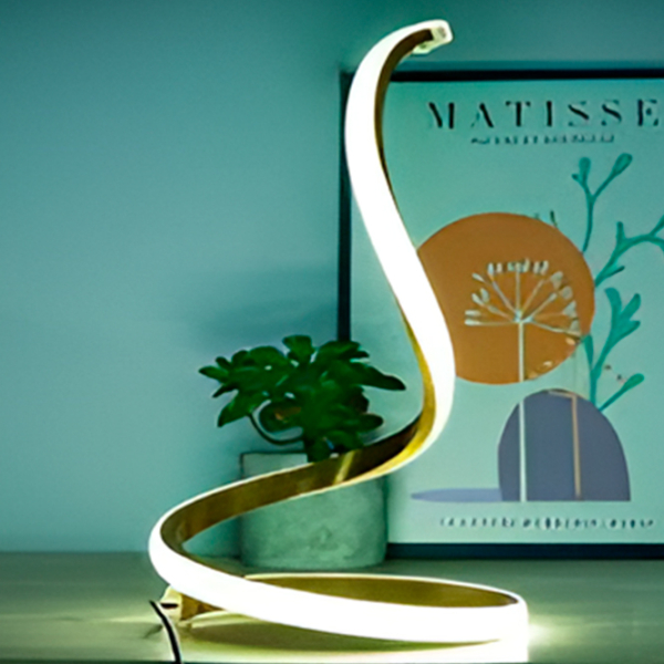 Lampă de masă Desk lamp JH-6001 Silver/Blue Rețea photo 3
