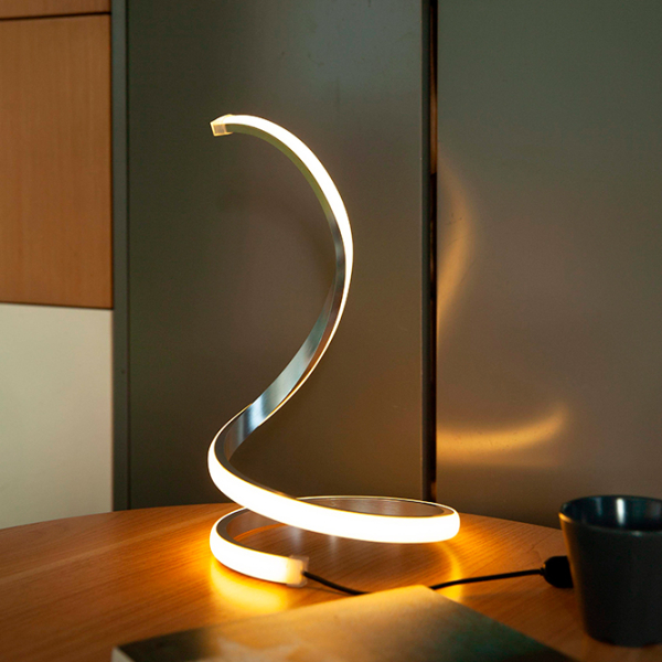 Lampă de masă Desk lamp JH-6001 Silver/Blue Rețea photo 6