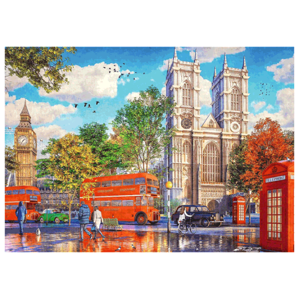 Puzzle Trefl Tea Time: View of London (5900511108057) Numărul de piese: 1000, Vârsta recomandată: 12+ photo 2
