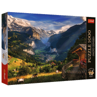 Puzzle Trefl Lauterbrunnen Valley, Switzerland (5900511108217) Numărul de piese: 1000, Vârsta recomandată: 12+