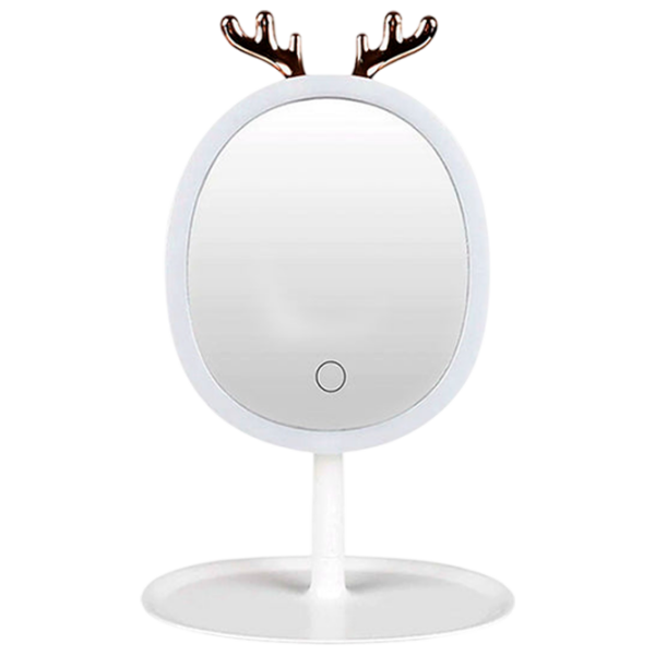Oglindă de machiaj LED Mirror Antler Auriu White  photo 1