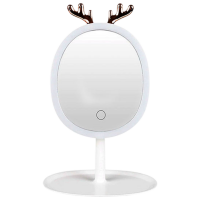 Oglindă de machiaj LED Mirror Antler Auriu White 