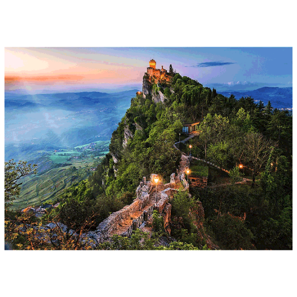 Puzzle Trefl Cesta Tower, San Marino (590051110822) Numărul de piese: 1000, Vârsta recomandată: 12+ photo 2