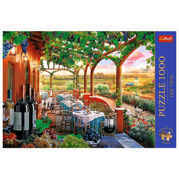 Puzzle Trefl Tea Time: The Italian Vineyard (5900511108071) Numărul de piese: 1000, Vârsta recomandată: 12+ photo 3