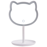 Oglindă de machiaj LED Mirror Cat Makeup Gray White 