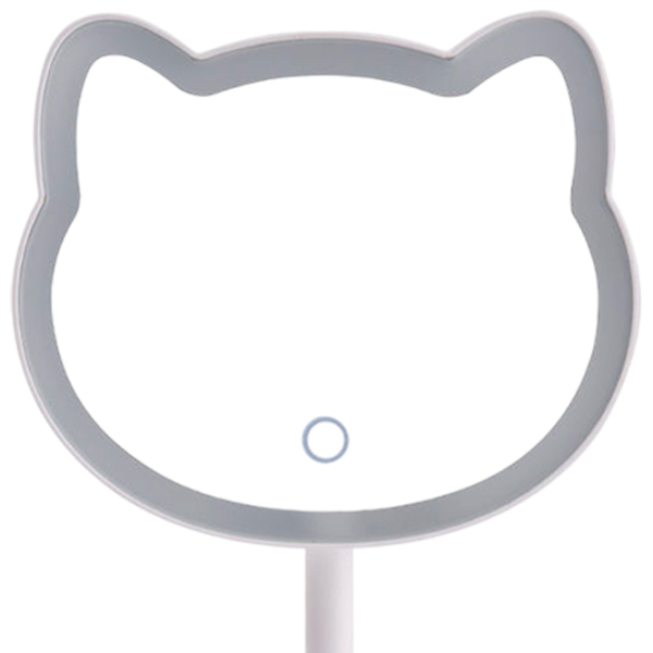 Oglindă de machiaj LED Mirror Cat Makeup Gray White  photo 3