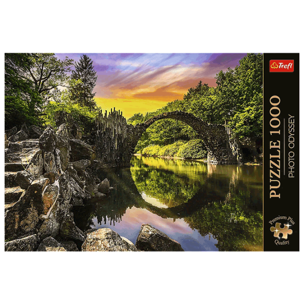 Puzzle Trefl Rakotz Bridge in Kromlau, Germany (5900511108118) Numărul de piese: 1000, Vârsta recomandată: 12+ photo 3