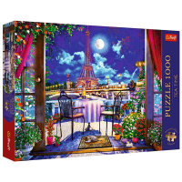 Puzzle Trefl Paris in the moonlight (5900511108439) Numărul de piese: 1000, Vârsta recomandată: 12+