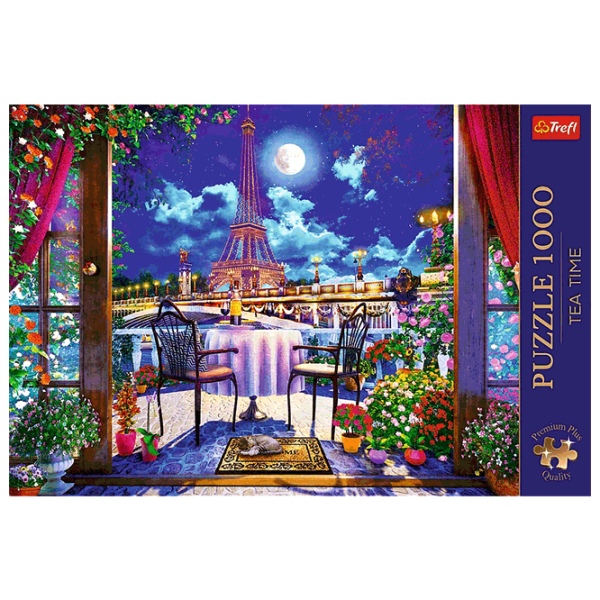Puzzle Trefl Paris in the moonlight (5900511108439) Numărul de piese: 1000, Vârsta recomandată: 12+ photo 3
