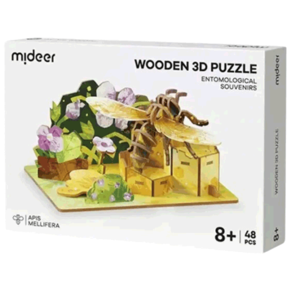 Puzzle Mideer Пчела (MD1348) Количество деталей: 48, Рекомендуемый возраст: 8+ photo 1
