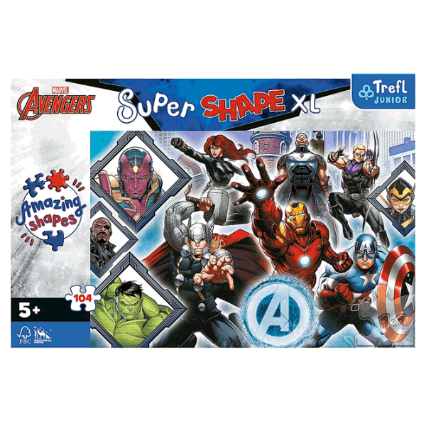 Puzzle Trefl Super Shapes XL (5900511500189) Numărul de piese: 104, Vârsta recomandată: 5+ photo 3