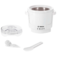 Aparat de îngheţată Bosch MUZ5EB2 White 400 W, Electronic, Numărul de viteze: 7