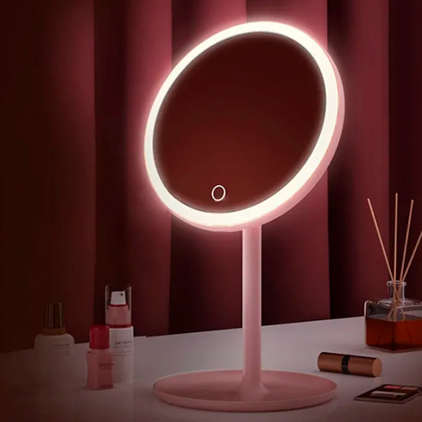 Oglindă de machiaj Xiaomi Doco Pro White Pink  photo 2