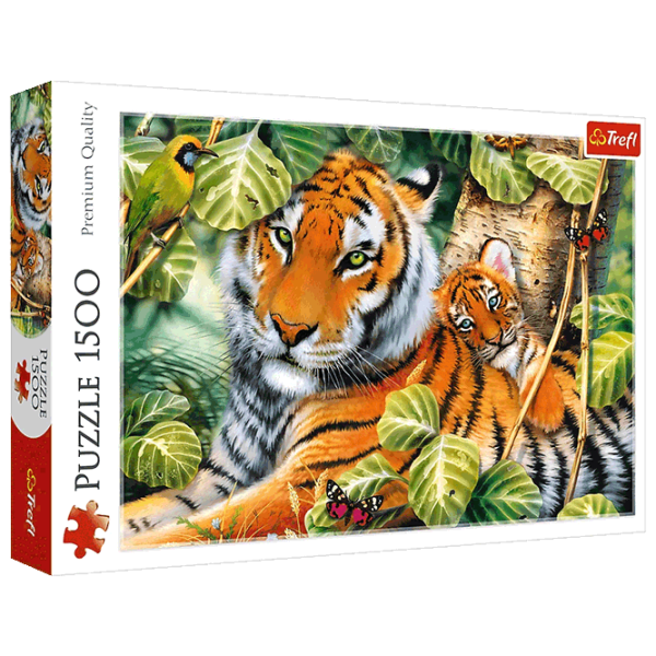 Puzzle Trefl Tigers (5900511261592) Numărul de piese: 1500, Vârsta recomandată: 12+ photo 1