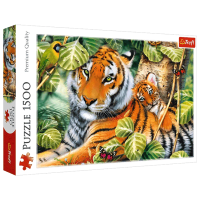Puzzle Trefl Tigers (5900511261592) Numărul de piese: 1500, Vârsta recomandată: 12+