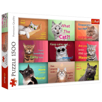 Puzzle Trefl Funny Cats (5900511262124) Numărul de piese: 1500, Vârsta recomandată: 12+
