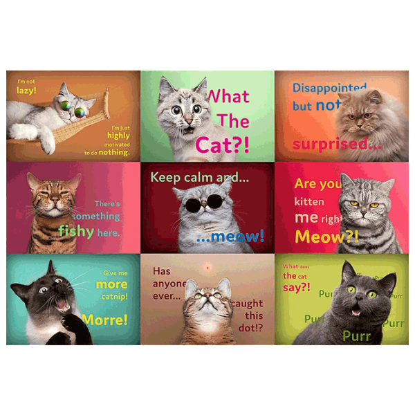 Puzzle Trefl Funny Cats (5900511262124) Numărul de piese: 1500, Vârsta recomandată: 12+ photo 2