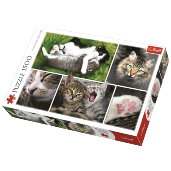 Puzzle Trefl Kittens (5900511261455) Numărul de piese: 1500, Vârsta recomandată: 12+ photo 1