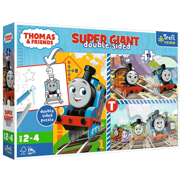 Puzzle Trefl Thomas & Friends (5900511420081) Numărul de piese: 15, Vârsta recomandată: 2+ photo 1