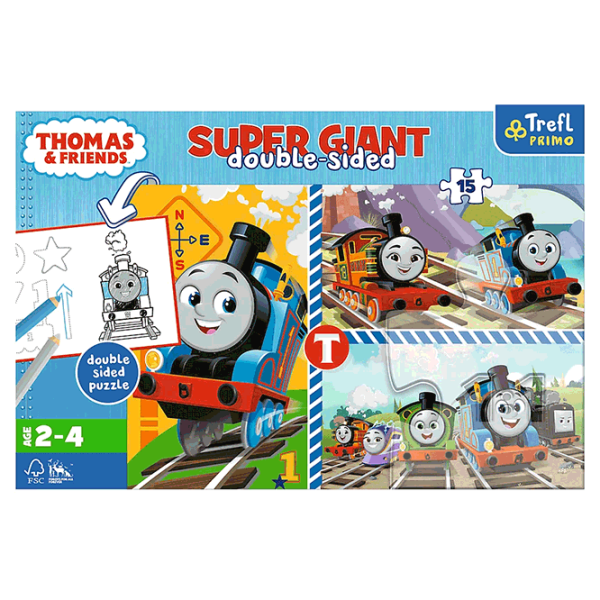 Puzzle Trefl Thomas & Friends (5900511420081) Numărul de piese: 15, Vârsta recomandată: 2+ photo 3