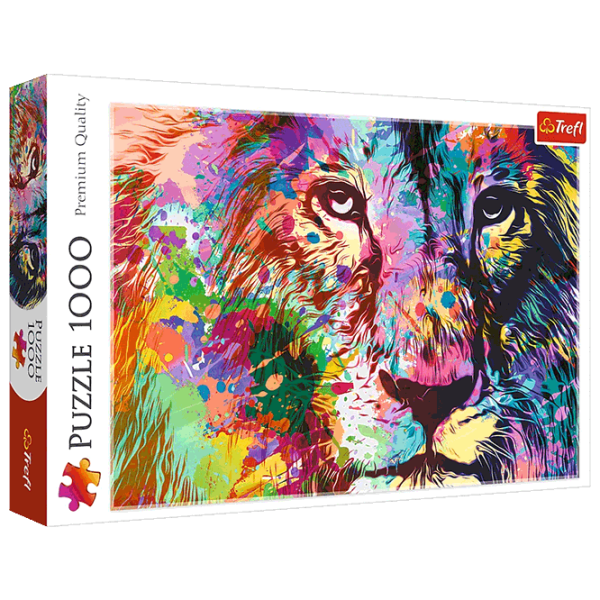 Puzzle Trefl Colorful Lion (5900511107074) Numărul de piese: 1000, Vârsta recomandată: 10+ photo 1