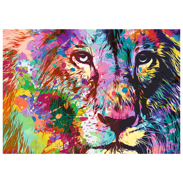 Puzzle Trefl Colorful Lion (5900511107074) Numărul de piese: 1000, Vârsta recomandată: 10+ photo 2