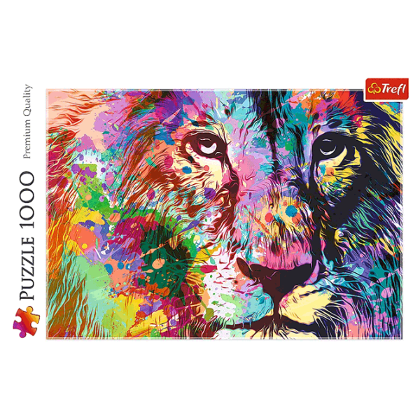 Puzzle Trefl Colorful Lion (5900511107074) Numărul de piese: 1000, Vârsta recomandată: 10+ photo 3