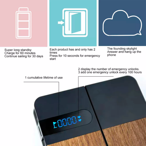Умный чехол Keepin Timing Box 2.0 Пластик / Wood photo 4