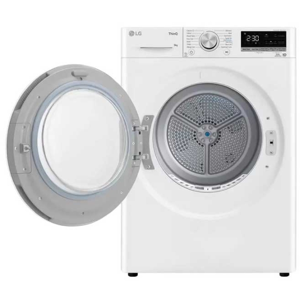 Mașină de uscat rufe LG RH90V5AV6N White 9 kg, A++ photo 4