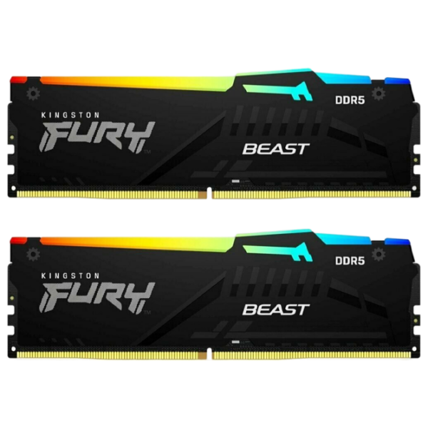 Оперативная память 16 ГБ Kingston FURY Beast KF560C30BBEAK2-16 DIMM, DDR5, 6000 МГц photo 1