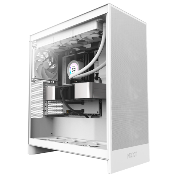 Корпус NZXT H7 Flow RGB (2024) Белый micro ATX photo 2