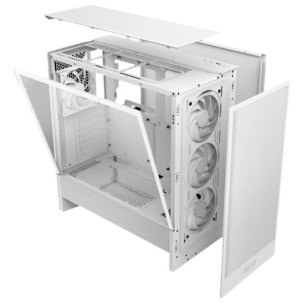 Корпус NZXT H5 Flow RGB (2024) Белый micro ATX photo 6