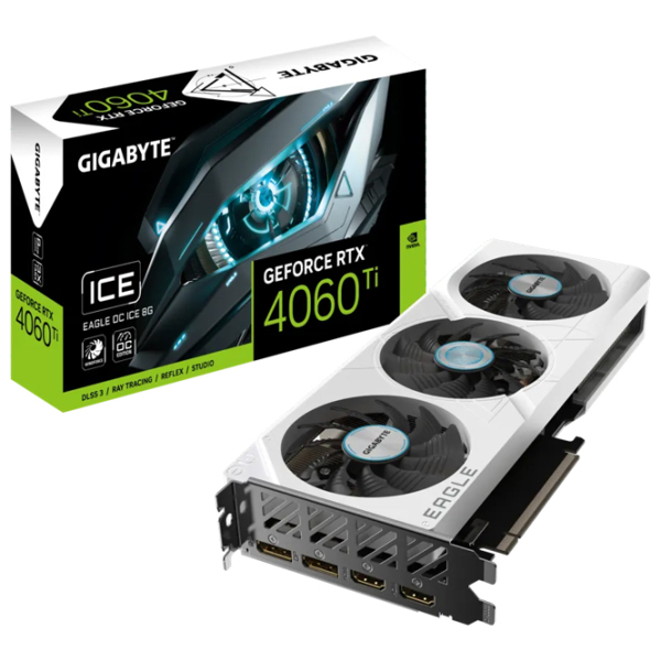 Видеокарта Gigabyte GeForce RTX 4060 Ti EAGLE OC ICE 8 ГБ PCI Express x16 4.0 photo 6