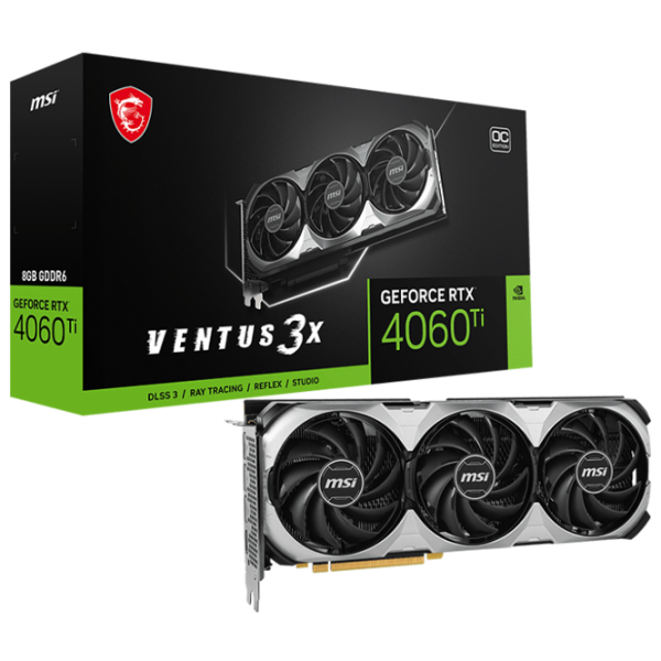 Placă video MSI GeForce RTX 4060 Ti VENTUS 3X E OC 8 GB PCI Express x16 4.0 photo 5