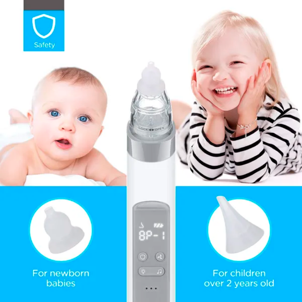 Назальный аспиратор LANTONKIN Electric Nasal Aspirator & Blackhead Remover 700 мАч / Серый photo 2