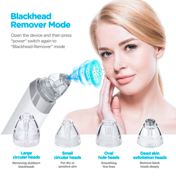 Назальный аспиратор LANTONKIN Electric Nasal Aspirator & Blackhead Remover 700 мАч / Серый photo 3