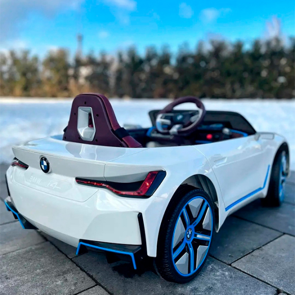 Электромобиль BMW i4 Lean Cars JE1009/1 Белый 3+ | 30 кг | 8 км/ч photo 8