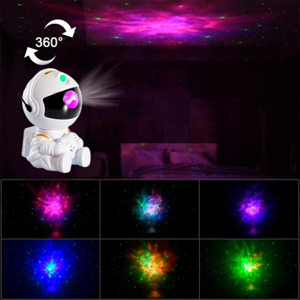 Проектор звезд Starry Sky Astronaut HR-F3 LSL45 Белый Для детей, 3+ photo 3