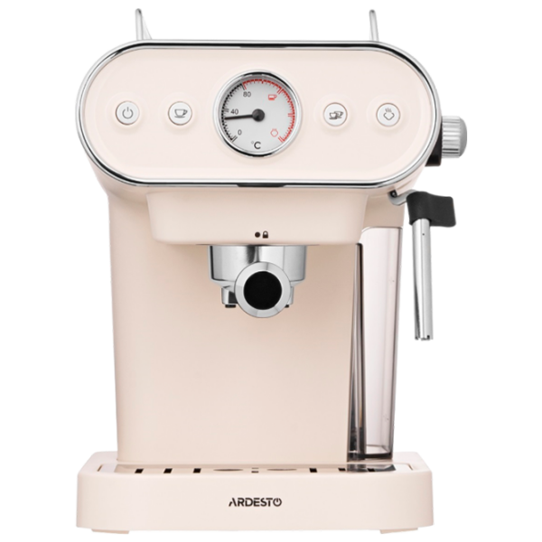 Aparat de cafea Ardesto FCM-E15BG Beige 1050 W, 1.2 l, Bloc termic photo 1