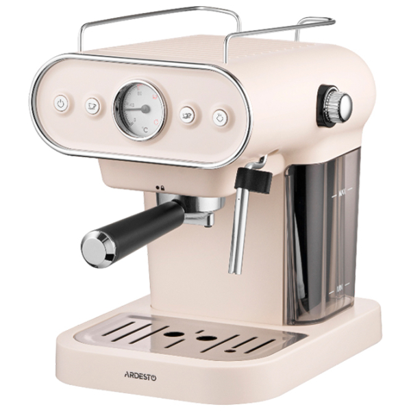 Aparat de cafea Ardesto FCM-E15BG Beige 1050 W, 1.2 l, Bloc termic photo 2