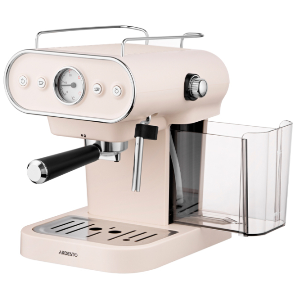 Aparat de cafea Ardesto FCM-E15BG Beige 1050 W, 1.2 l, Bloc termic photo 4