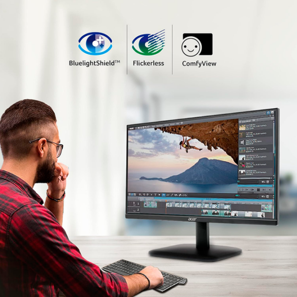 Monitor Acer EK220QE3BI Black 21.5" Full HD IPS WLED photo 6